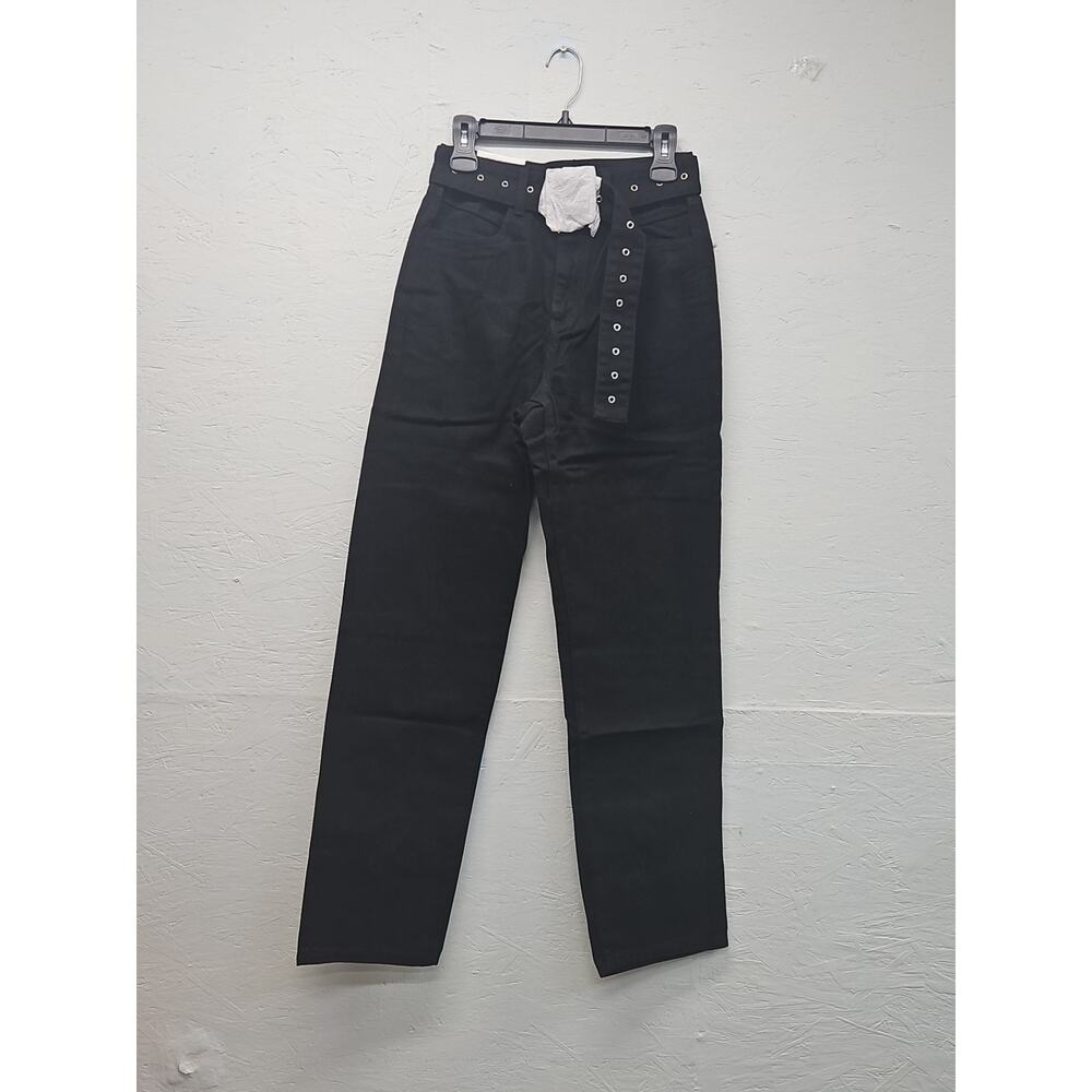 NWT We Wore What Revolve Jeans Size 26 Y2K Straight Leg Cut Out Jeans MSRP $128